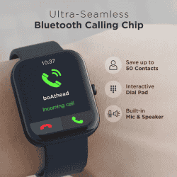 boAt Wave Arcade Bluetooth Calling Smartwatch | 1.81 Inch | Active Black