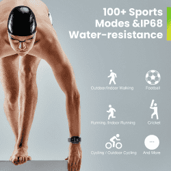 Amazfit Pop 3S Smartwatch | Silver Metal Strap