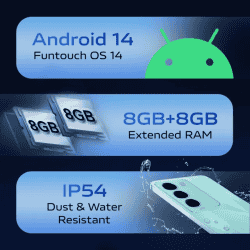 vivo T3 5G | 8GB | 128 GB | Cosmic Blue