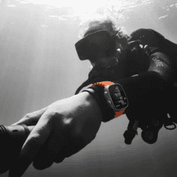 Apple Watch Ultra 2 | GPS + Cellular 49mm Titanium Case with White Ocean Band  | White Ocean Strap