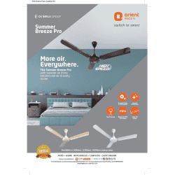 Orient Summer Breeze Pro Ceiling Fan 1200 mm | White