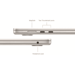 Apple MacBook Air | M3 Chip 8GB | 256GB SSD | MRYR3HN/A | 38.86 cm (15.3 inch) | Starlight