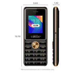 SAREGAMA Carvaan | 2GB | Dual SIM | Tamil | Rear Camera | Classic Black | CM281