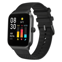 Noise ColorFit Canvas Smartwatch | Bluetooth Calling | Jet Black Strap