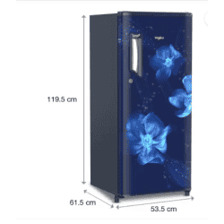 Whirlpool 184 L Direct Cool Single Door 3 Star Refrigerator | SAPPHIRE | 205 IMPC PRM 3S SAPPHIRE MAGNOLIA