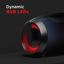 boAt Stone 1450 Portable Wireless Bluetooth Speaker | RGB LEDs | IPX5 Water Resistance | 40 W | Blue Thunder
