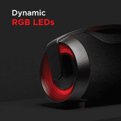 boAt | Stone | 1450 Portable Wireless Speaker | 40W  | RGB LEDs | IPX5 Water Resistance Storm | Black
