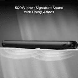 boAt Aavante Bar 5500DA 500W Bluetooth Soundbar | Dolby Atmos | 5.1.2 Channel | Premium Black