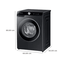 Samsung Fully Automatic Front Load Washing Machine | 8 kg | 5 Star | Black | WW80T604DLB1TL