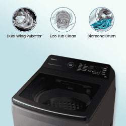 SAMSUNG Wi-Fi Enabled Fully Automatic Top Load Washing Machine | 10 kg | Brown | WA10BG4686BRTL
