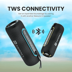 Portronics Bluetooth Speaker | Resound | 215W | HD Sound with Mic | RGB Lights |  Stereo Channel | Black