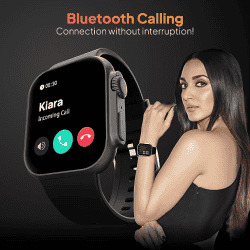 Fire-Boltt Gladiator 1.96" Biggest Display Smart Watch with Bluetooth Calling | Black