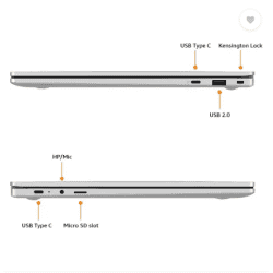 Samsung Galaxy Book Go Qualcomm Snapdragon 7c Gen 2 | 4 GB | 128 GB EMMC Storage | Windows 11 Home | Thin and Light Laptop | Silver | NP340XLA-KA1IN