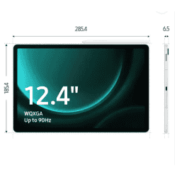 SAMSUNG Galaxy Tab S9 FE+ 12 GB RAM | 256 GB ROM 31.49 cm (12.4 Inch) with Wi-Fi Only Tablet | Mint