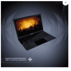 Avita SATUS Intel Celeron Dual Core N4020 | 4 GB/128 GB SSD/Windows 11 Home | NU14A1INC43PN-MB Laptop | Matt Black