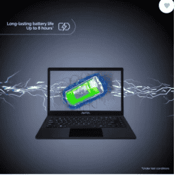 Avita SATUS Intel Celeron Dual Core N4020 | 4 GB/128 GB SSD/Windows 11 Home | NU14A1INC43PN-MB Laptop | Matt Black