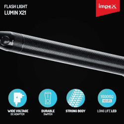 Impex Flash Light X21 Torch | Lumin X21