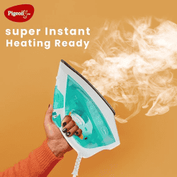 Pigeon Aluminum By Stovekraft Steam Iron Velvet |1600 Watts | Spray | Green