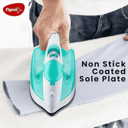 Pigeon Aluminum By Stovekraft Steam Iron Velvet |1600 Watts | Spray | Green