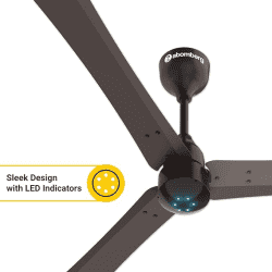 Atomberg Renesa + Ceiling Fan | 1200 mm | BLDC Ceiling Fan with Remote Control & LED Indicators | Earth Brown