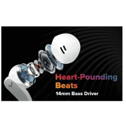 TEMPT Glider True Wireless Stereo with OxyAcoustics Pure Sound Technology Bluetooth Gaming Headset | White