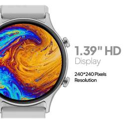 Fire-Boltt Legend Smartwatch 3.53 cm | HD Display | Bluetooth Calling | IP67 Water Resistant | Silver Grey