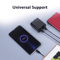 Mi USB 18W Dual Port Charger | Dual USB Port | Black
