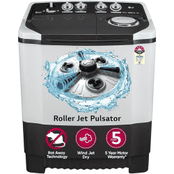 LG Semi Automatic Top Load Washing Machine | 7.5 kg | 5 Star | Dark Gray | P7510RGAZ