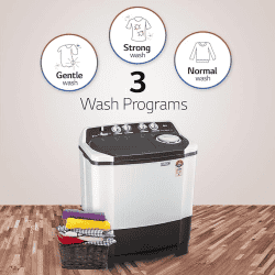LG Semi Automatic Top Load Washing Machine | 7.5 kg | 5 Star | Dark Gray | P7510RGAZ
