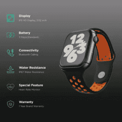 FIRE-BOLTT Dream Wi-Fi+4G SIM Android OS Wristphone | 51.3mm HD Display | In-built GPS | Fusion Flicker Strap
