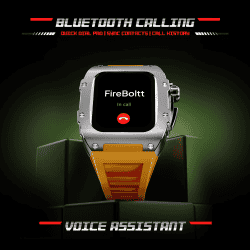 FIRE BOLTT HURACAN BSW198 | SMART WATCH | SILVER ORANGE