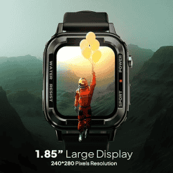 Fire-Boltt Tank 1.85 Outdoor Rugged Bluetooth Calling Smart Watch | Black