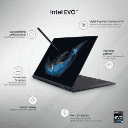 SAMSUNG Galaxy Book2 360 | NP730QED-KA1IN | Ci7 | 16GB | 512GB SSD  | WIN 11+MSO |  Graphite | NP730QED-KA1IN