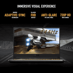 ASUS TUF Gaming Laptop F15 | FX506HF-HN077WS | Intel Core i5 | 11260H | 11th  Gen | 15.6-inch | FHD | 8GB | 512GB SSD | 4GB NVIDIA RTX 2050 | Win 11 | MS Office | Graphite Black