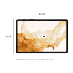 Samsung  Galaxy Tab Android Tablet S8 | WiFi+5G | 11 Inch | 8GB RAM | 128GB ROM | Graphite | SM-X706BZAAINU