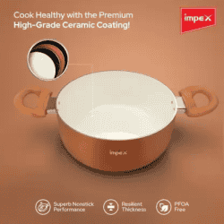 Impex Non Stick Ceramic Saucepan | Pearl 2075