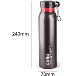 cello | Beatle | 550 ml Flask | Steel | Blue