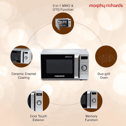 MORPHY RICHARDS | 28DCOX DUO | CHEF MICROWAVE OVEN | SILVER