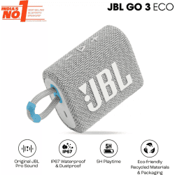 JBL Go 3 ECO Portable Bluetooth Speaker | 4.2 W | White