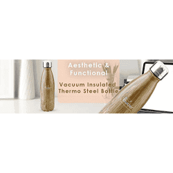 Mr. Butler Woodoo Thermosteel Bottle Vacuum Insulated Stainless Steel Water Bottle | 500ml |