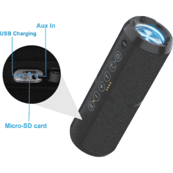 PORTRONICS BREEZE II | PORTABLE BLUETOOTH SPEAKER | BLACK