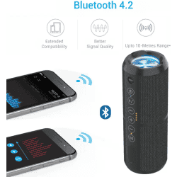 PORTRONICS BREEZE II | PORTABLE BLUETOOTH SPEAKER | BLACK