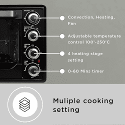 FABER | FOTG BK | 60L | OVEN TOASTER GRILLER