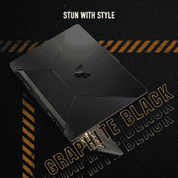 ASUS TUF Gaming Laptop | FX706HF-HX018W | 8 GB | 512 GB SSD | Intel Core i5 | 11th Gen | 11400H | Windows 11 Home | 4 GB Graphics | NVIDIA GeForce RTX 2050 | Graphite Black