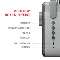 CARVAAN LITE | SCL190 | HINDI BLUETOOTH SPEAKER | GRAPHITE GRAY