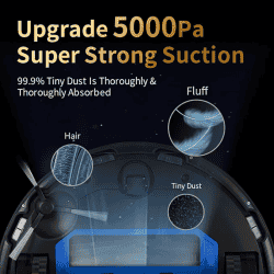 Haier PROBOT DTX Robotic Vacuum Cleaner | Laser Navigation | Memory Mapping | Black