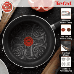 Tefal | Super Cook Plus Induction Base Non Stick Fry Pan | 24cm | Copper Finish