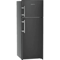 LIEBHERR Double Door Refrigerator | 269 Litres  | 2 Star | Central Power Cooling | Black Steel | TCLbsB 2711