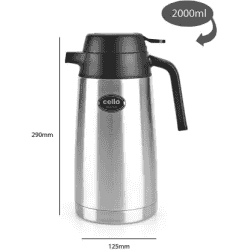 cello | Magnum |  2000 ml Flask | Black | Steel