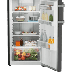 LIEBHERR Double Door Refrigerator | 269 Litres  | 2 Star | Central Power Cooling | Black Steel | TCLbsB 2711